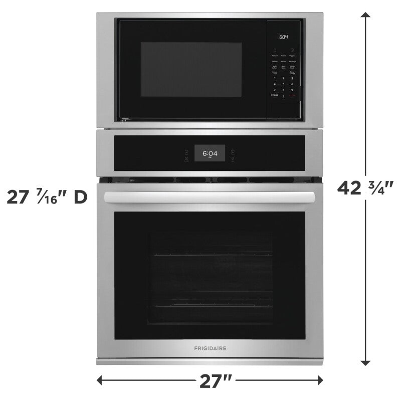 Frigidaire 27" Electric Wall Oven and Microwave Combination - (FCWM2727AS) - FRIGIDAIRE