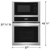 Frigidaire 27" Electric Wall Oven and Microwave Combination - (FCWM2727AS) - FRIGIDAIRE