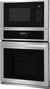 Frigidaire 27" Electric Wall Oven &amp; Microwave Combination with Convection, Stainless Steel - FCWM2730AS