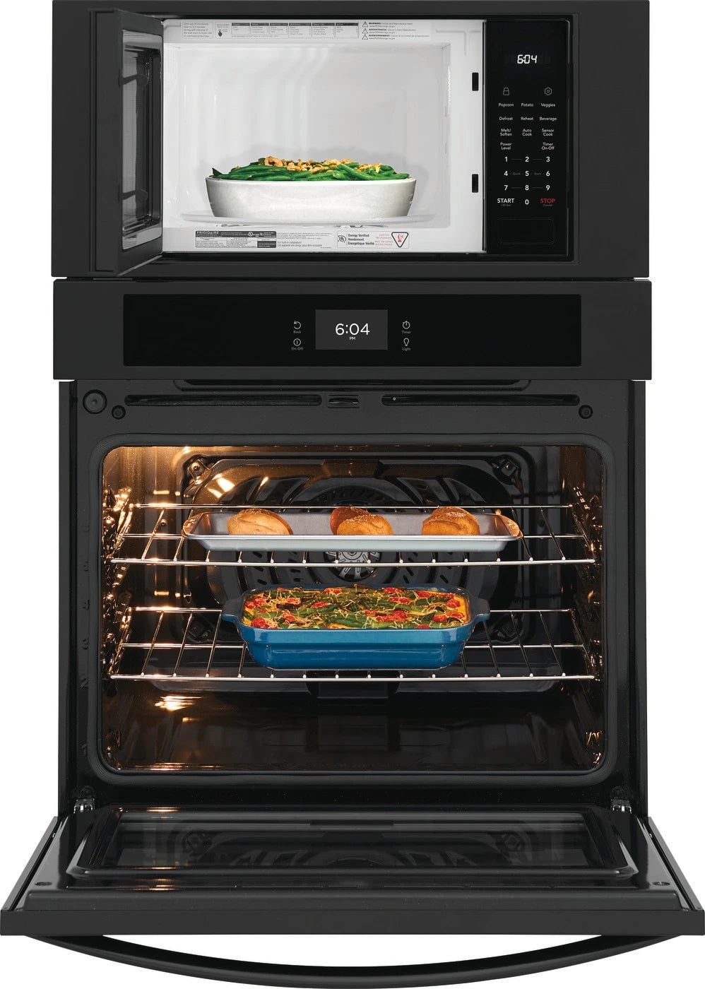 Frigidaire 30" Electric Wall Oven and Microwave Combination - (FCWM3027AB) - FRIGIDAIRE