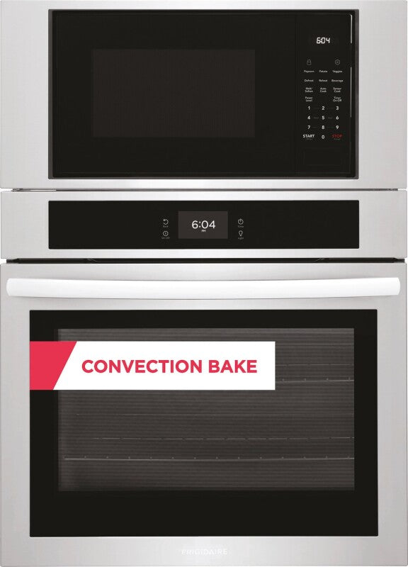 Frigidaire 30" Electric Wall Oven and Microwave Combination - (FCWM3027AS) - FRIGIDAIRE