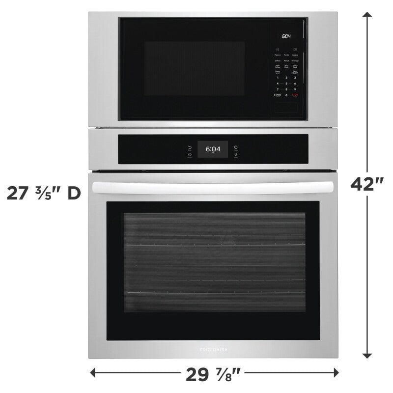 Frigidaire 30" Electric Wall Oven and Microwave Combination - (FCWM3027AS) - FRIGIDAIRE
