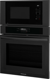 Frigidaire 30" Electric Wall Oven &amp; Microwave Combination with Air Fry &amp; Convection, Black - FCWM3030AB