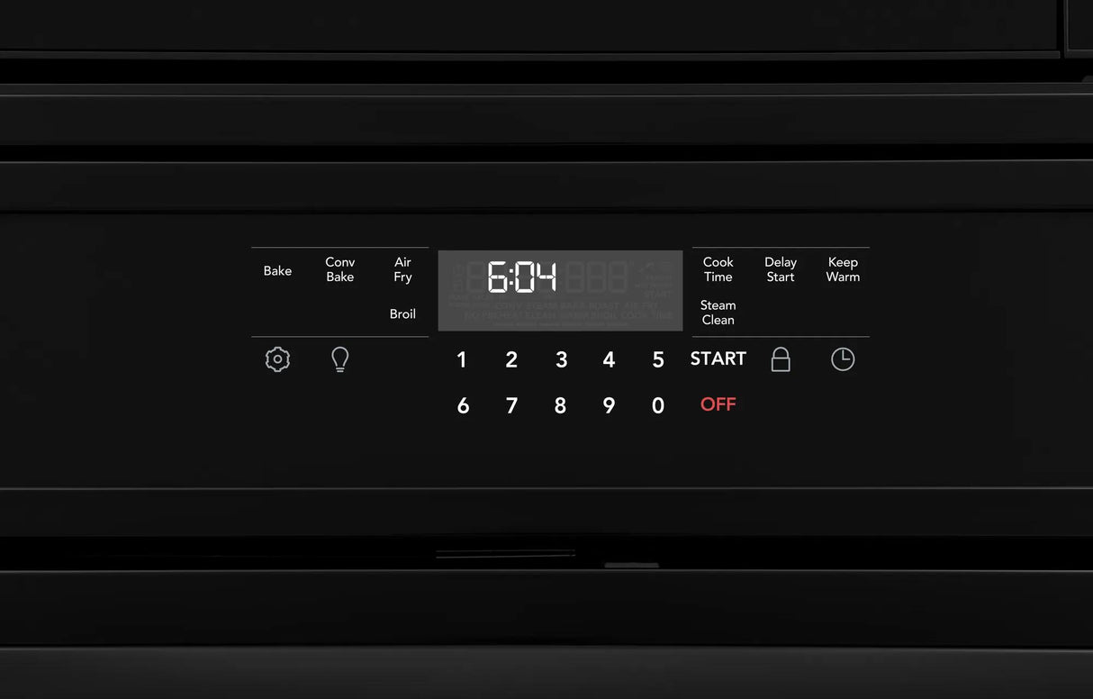 Frigidaire 30" Electric Wall Oven &amp; Microwave Combination with Air Fry &amp; Convection, Black - FCWM3030AB