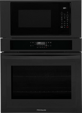 Frigidaire 30" Electric Wall Oven &amp; Microwave Combination with Air Fry &amp; Convection, Black - FCWM3030AB
