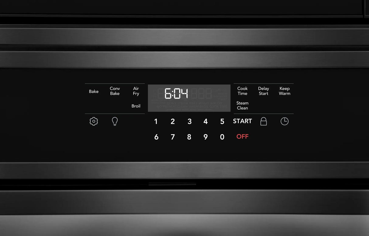 Frigidaire 30" Electric Wall Oven &amp; Microwave Combination with Air Fry &amp; Convection, Black Stainless Steel - FCWM3030AD