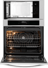 Frigidaire 30" Electric Wall Oven &amp; Microwave Combination with Air Fry &amp; Convection, Stainless Steel - FCWM3030AS
