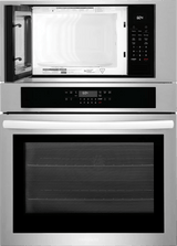 Frigidaire 30" Electric Wall Oven &amp; Microwave Combination with Air Fry &amp; Convection, Stainless Steel - FCWM3030AS