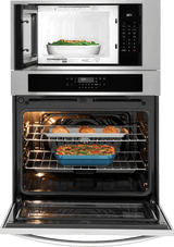 Frigidaire 30" Electric Wall Oven &amp; Microwave Combination with Air Fry &amp; Convection, Stainless Steel - FCWM3030AS