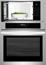 Frigidaire 30" Electric Wall Oven &amp; Microwave Combination with Air Fry &amp; Convection, Stainless Steel - FCWM3030AS