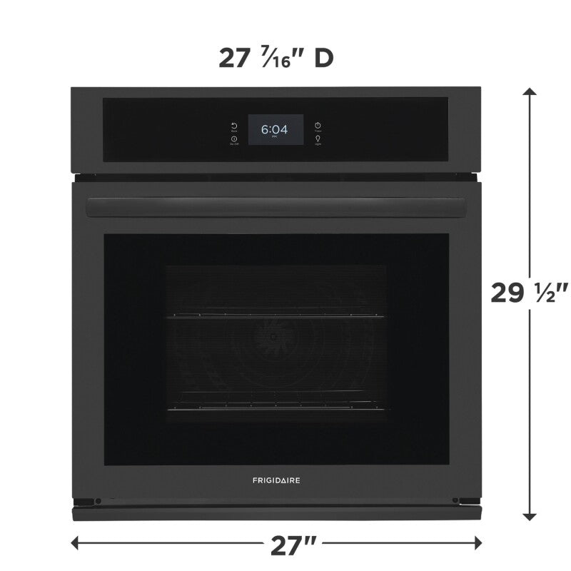 Frigidaire 27" Single Electric Wall Oven with Fan Convection - (FCWS2727AB) - FRIGIDAIRE