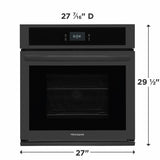 Frigidaire 27" Single Electric Wall Oven with Fan Convection - (FCWS2727AB) - FRIGIDAIRE