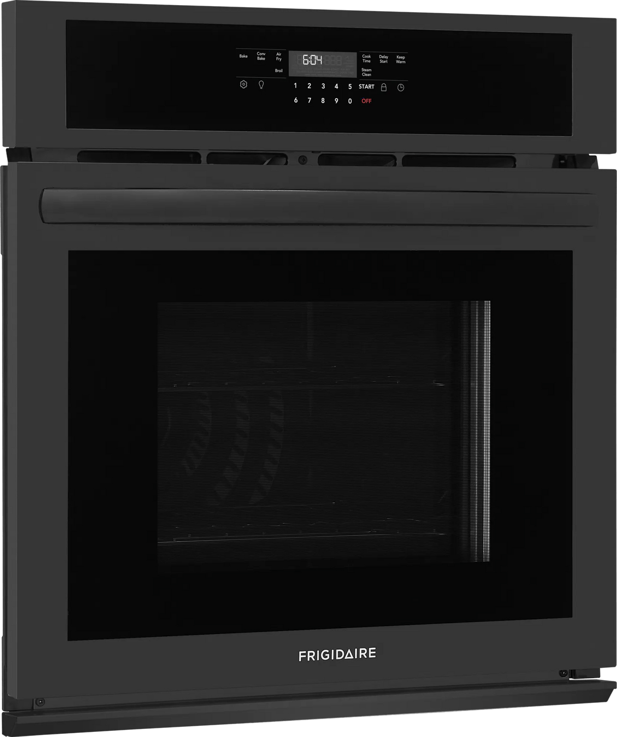 Frigidaire 27" Single Electric Wall Oven with Convection, Black - FCWS2730AB