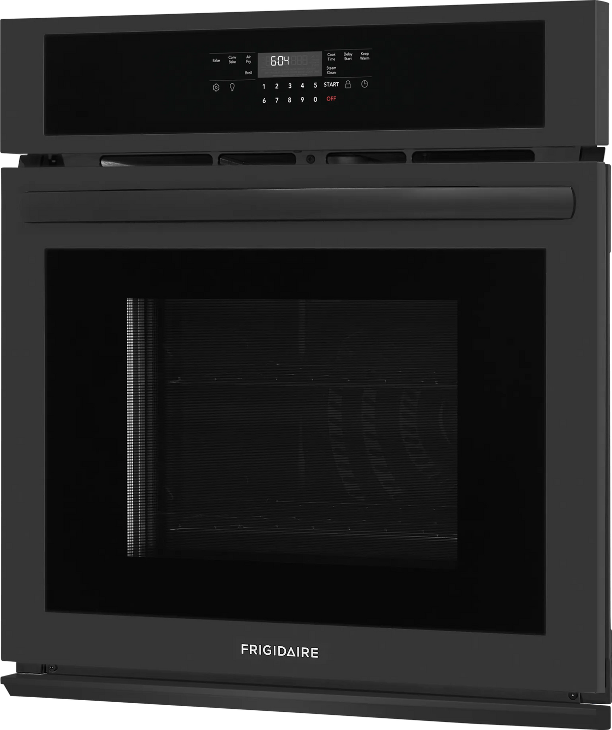 Frigidaire 27" Single Electric Wall Oven with Convection, Black - FCWS2730AB