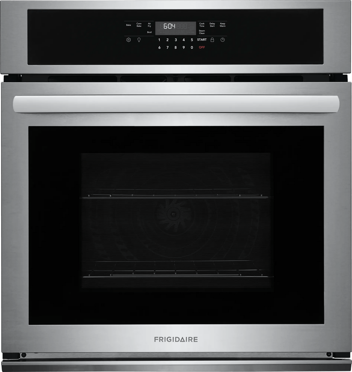 Frigidaire 27" Single Electric Wall Oven with Convection, Stainless Steel - FCWS2730AS