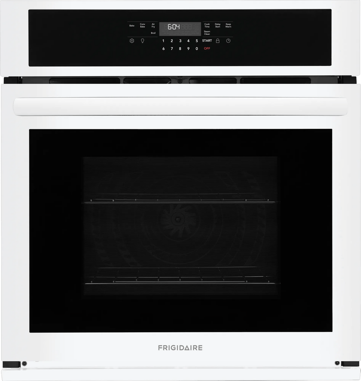 Frigidaire 27" Single Electric Wall Oven with Convection, White - FCWS2730AW