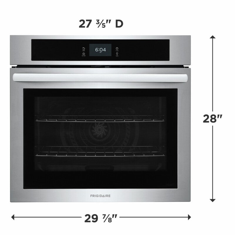 Frigidaire 30" Single Electric Wall Oven with Fan Convection - (FCWS3027AS) - FRIGIDAIRE