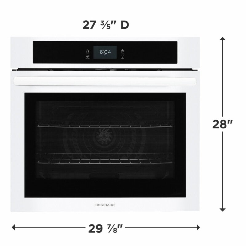 Frigidaire 30" Single Electric Wall Oven with Fan Convection - (FCWS3027AW) - FRIGIDAIRE