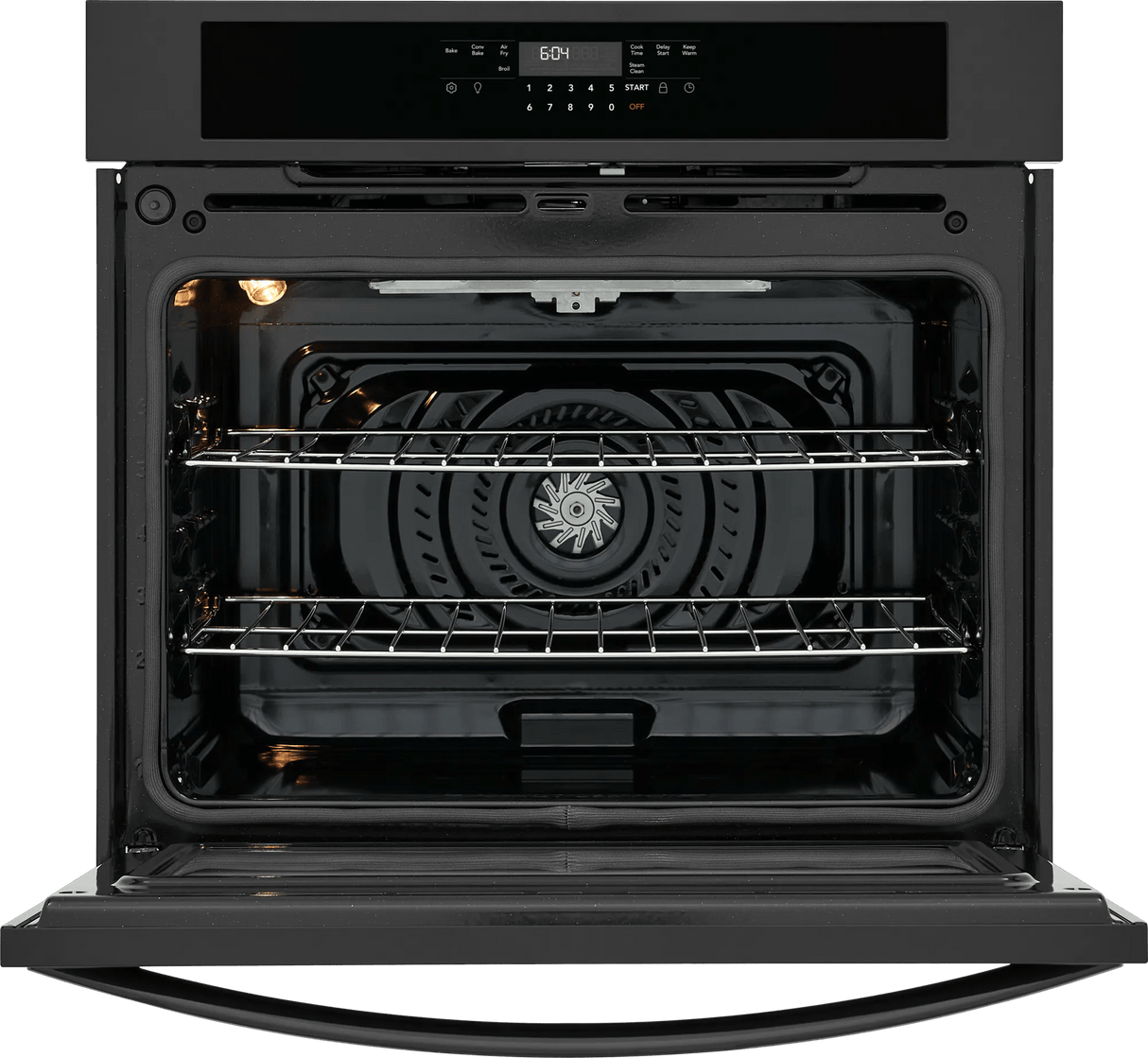 Frigidaire 30" Single Electric Wall Oven with Air Fry &amp; Convection, 5.3 Cu. Ft., Black - FCWS3030AB