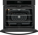 Frigidaire 30" Single Electric Wall Oven with Air Fry &amp; Convection, 5.3 Cu. Ft., Black - FCWS3030AB
