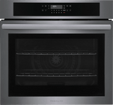 Frigidaire 30" Single Electric Wall Oven with Air Fry &amp; Convection, 5.3 Cu. Ft., Black Stainless Steel - FCWS3030AD