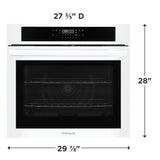 Frigidaire 30" Single Electric Wall Oven with Air Fry &amp; Convection, 5.3 Cu. Ft., White - FCWS3030AW