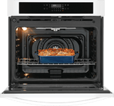 Frigidaire 30" Single Electric Wall Oven with Air Fry &amp; Convection, 5.3 Cu. Ft., White - FCWS3030AW