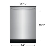 Frigidaire 24" Built-In Dishwasher - (FDPH4316AS) - FRIGIDAIRE