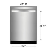 Frigidaire 24" Stainless Steel Tub Built-In Dishwasher - (FDSP4501AS) - FRIGIDAIRE