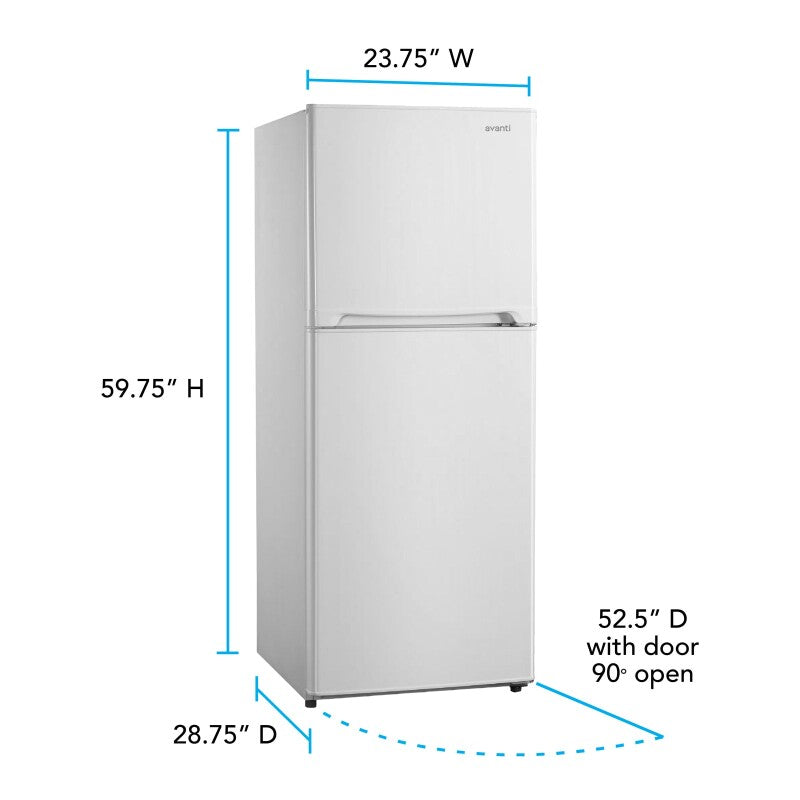 11.6 cu. ft. Apartment Size Refrigerator - (FF116B0W) - AVANTI