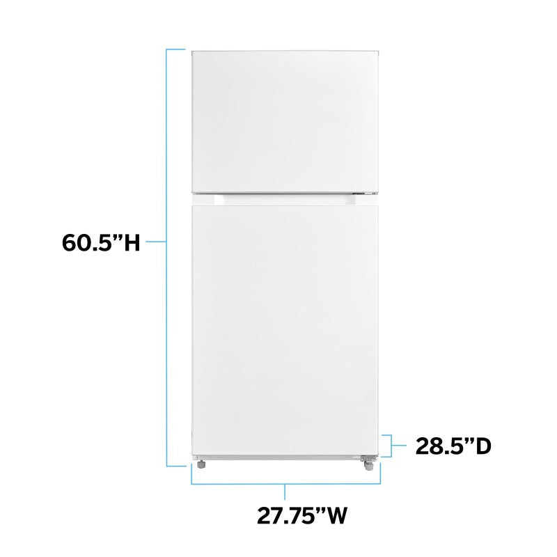14.2 Cu. Ft. Two Door Frost Free / Glass Shelves / Removable Door Bins / Gallon Door Storage / Reversible Doors - (FF14D3S4)