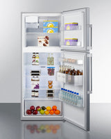 SUMMIT 28" Wide Top Mount Refrigerator-Freezer With Icemaker - (FF1514SSIM)