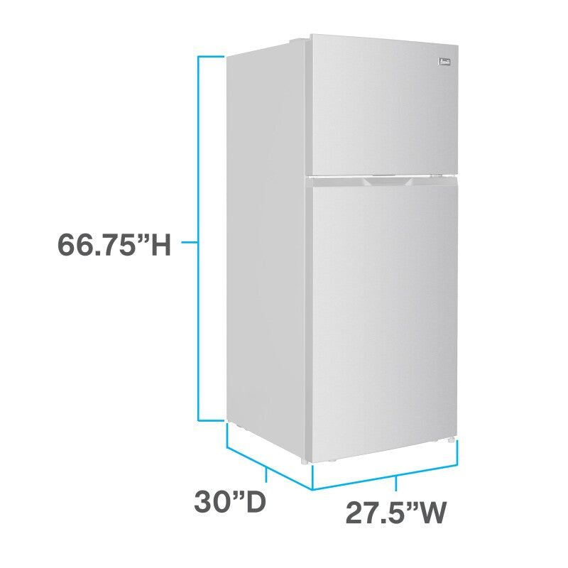 17.6 cu. ft. Frost Free Apartment Size Refrigerator - (FF18B3S) - AVANTI