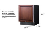 27" Wide Built-In All-Refrigerator (Panel Not Included) - (FF27BSSIF)