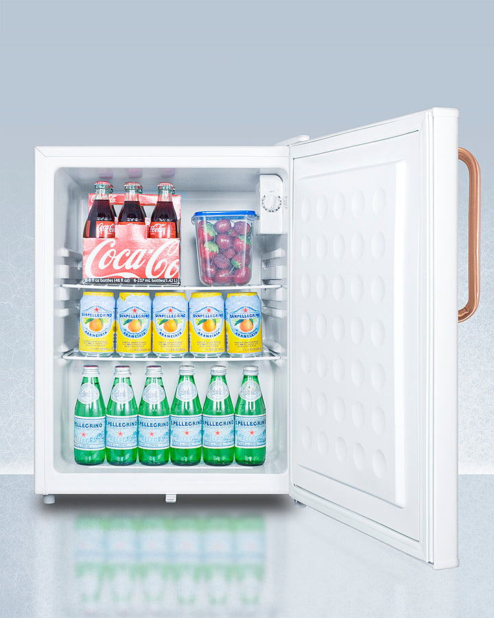 Compact All-refrigerator With Antimicrobial Pure Copper Handle - (FF28LWHTBC)
