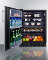 24" Wide All-refrigerator, ADA Compliant - (FF6BK2SSADALHD) - SUMMIT