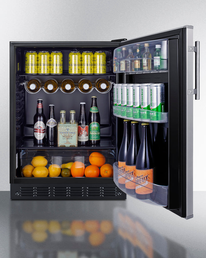 24" Wide All-refrigerator - (FF6BK2SSLHD) - SUMMIT