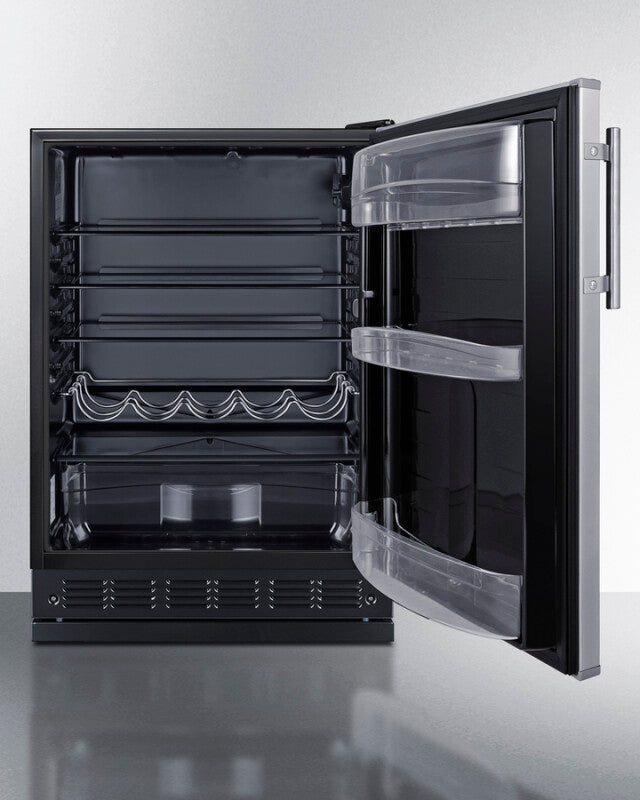 24" Wide All-refrigerator - (FF6BK2SSRS) - SUMMIT
