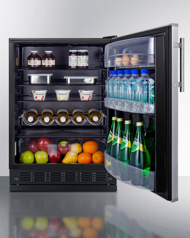 24" Wide All-refrigerator - (FF6BK2SSRS) - SUMMIT