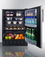 24" Wide All-refrigerator - (FF6BK2SSRS) - SUMMIT