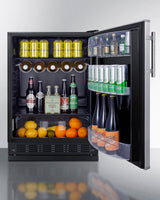 24" Wide All-refrigerator - (FF6BK2SSRS) - SUMMIT