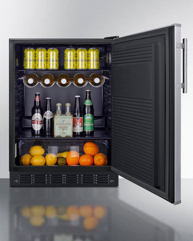 24" Wide All-refrigerator - (FF708BLSS) - SUMMIT
