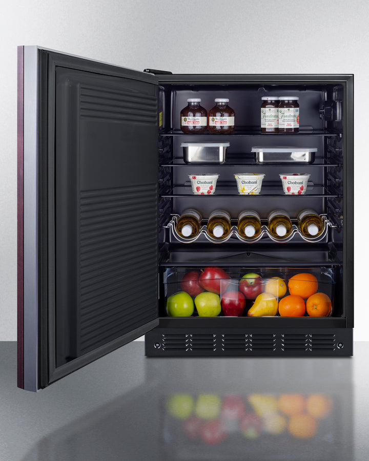 24" Wide All-refrigerator, ADA Compliant (panel Not Included) - (FF708BLSSIFADALHD) - SUMMIT