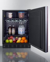 24" Wide All-refrigerator, ADA Compliant (panel Not Included) - (FF708BLSSIFADA) - SUMMIT