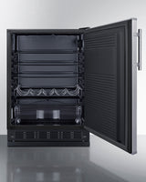 24" Wide All-refrigerator - (FF708BLSSRS) - SUMMIT