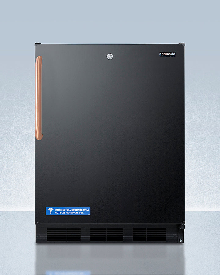 24" Wide Built-in All-refrigerator With Antimicrobial Pure Copper Handle, ADA Compliant - (FF7LBLKBITBCADA)
