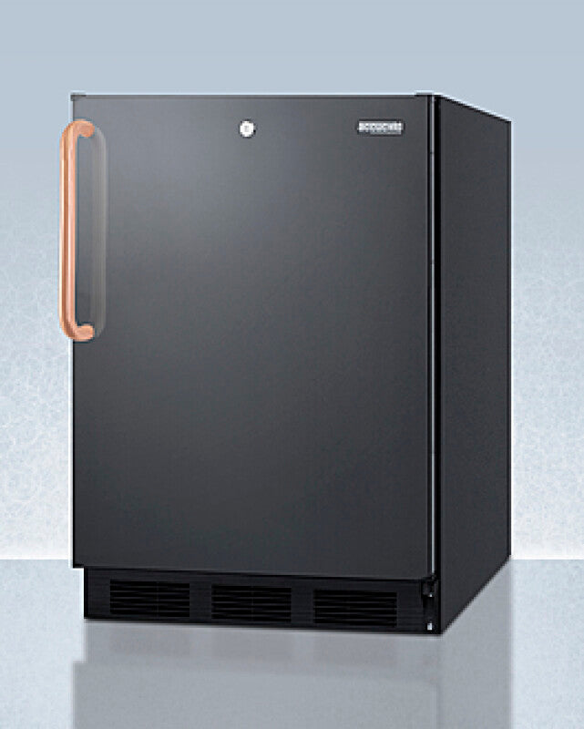 24" Wide Built-in All-refrigerator With Antimicrobial Pure Copper Handle, ADA Compliant - (FF7LBLKBITBCADA)
