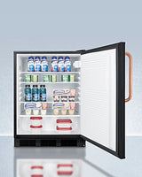 24" Wide Built-in All-refrigerator With Antimicrobial Pure Copper Handle, ADA Compliant - (FF7LBLKBITBCADA)