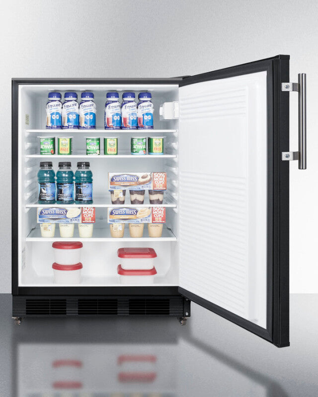 24" Wide All-refrigerator - (FF7LBLKMBL)