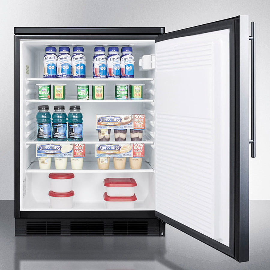 24" Wide All-refrigerator - (FF7LBLKSSHV)